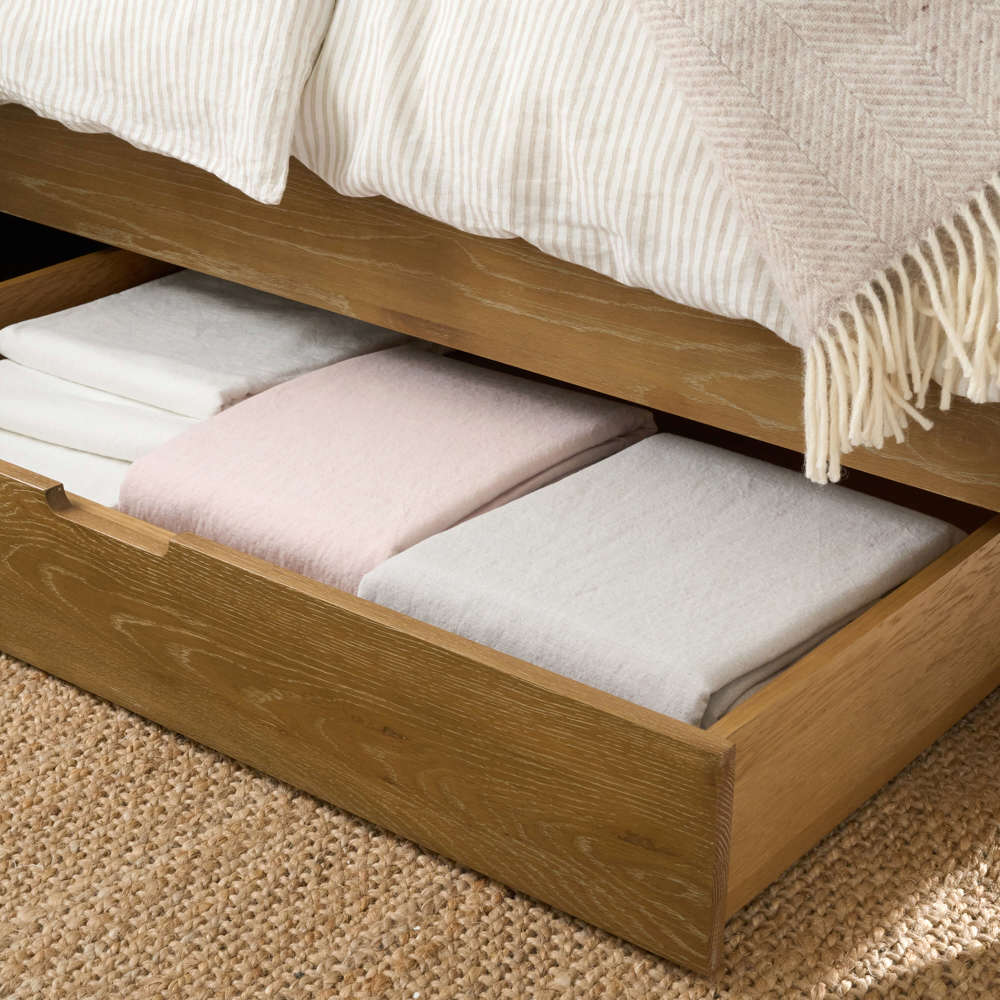 Weathered Oak Under Bed Drawer